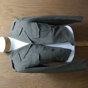 COPY - VTG 100% Wool Ike Jacket Military Mens Size 38 Olive Green WWII Surplus …